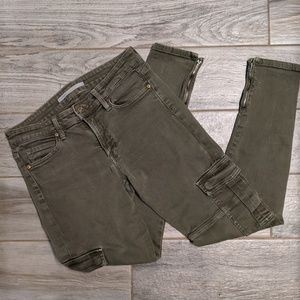 Vince Skinny Military Cargo Pants Olive 29